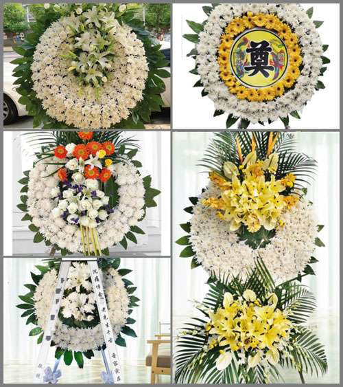 山西长治平顺县北社乡黄花掌村花圈速递